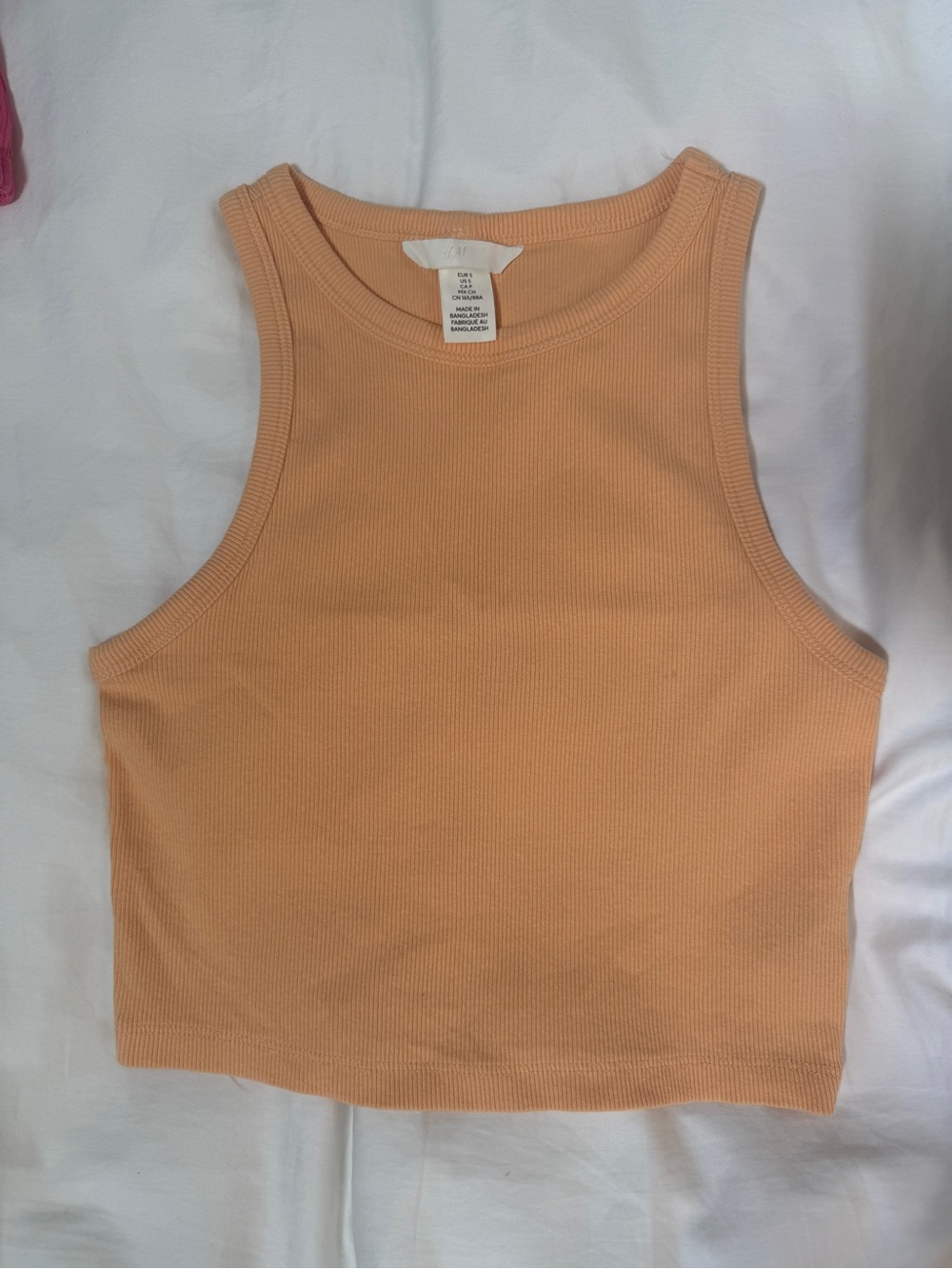 H&M Ribbed Cropped Tank Tops (2-Pack), Size Small - Picture 4 of 5